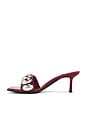 view 5 of 5 Capture Sandals in Cherry Red Patent Silver