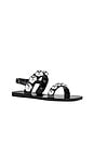 view 2 of 5 Gum Drop Sandals in Black Silver