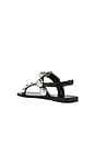 view 3 of 5 Gum Drop Sandals in Black Silver