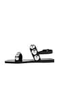 view 5 of 5 Gum Drop Sandals in Black Silver