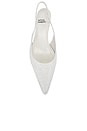 view 4 of 5 Monday Heels in White Ostrich