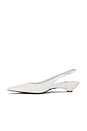 view 5 of 5 Monday Heels in White Ostrich