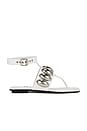 view 1 of 5 Resort Sandals in White Silver