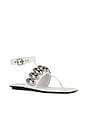 view 2 of 5 Resort Sandals in White Silver