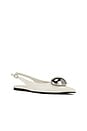 view 2 of 5 Tactful Flats in Ivory Crinkle Silver