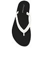 view 4 of 5 Beached Sandal in White & Black