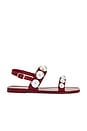 view 1 of 5 Gumdrop Sandal in Red Silver