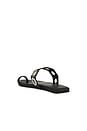 view 3 of 5 Riveted Sandal in Black Silver