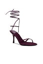 view 2 of 5 Avani Sandal in Eggpant Satin