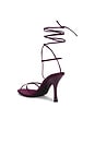 view 3 of 5 Avani Sandal in Eggpant Satin