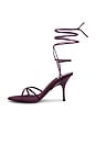 view 5 of 5 Avani Sandal in Eggpant Satin