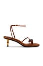 view 1 of 5 Carnelian Sandal in Light Brown Suede Combo