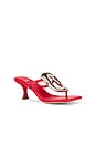 view 2 of 5 SANDALES LINQ-UP-2 in Bright Red Silver Shiny
