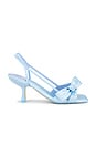 view 1 of 5 Takeabow-L Sandal in Baby Blue Satin