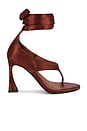 view 1 of 5 Ysabela-R Sandal in Brown Satin