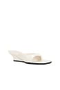 view 2 of 5 Honey-Bun Sandal in White Patent