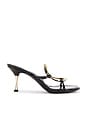view 1 of 5 Alani Sandal in Black Patent Gold