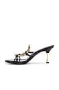 view 5 of 5 Alani Sandal in Black Patent Gold