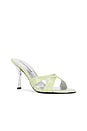 view 2 of 5 Symone Sandal in Light Green Croco Silver