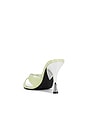 view 3 of 5 Symone Sandal in Light Green Croco Silver