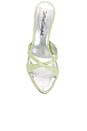 view 4 of 5 Symone Sandal in Light Green Croco Silver