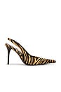 view 1 of 5 You Wish-F Slingback in Beige & Brown Zebra