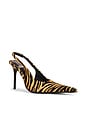 view 2 of 5 You Wish-F Slingback in Beige & Brown Zebra