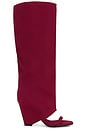 view 1 of 5 Shroud Boot in Wine Fabric Combo