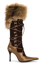 view 1 of 5 Verbier-F Boot in Brown Suede & Tan Combo