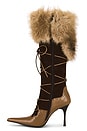 view 5 of 5 Verbier-F Boot in Brown Suede & Tan Combo