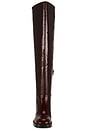view 4 of 5 Vinyl Over The Knee Boot in Cognac