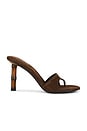 view 1 of 5 SANDALIA LINETTE in Brown Suede