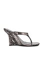 view 1 of 5 Romee Sandal in Grey Black Python