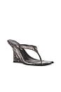view 2 of 5 Romee Sandal in Grey Black Python