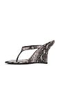 view 5 of 5 Romee Sandal in Grey Black Python