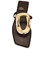view 4 of 5 LINQUES-2 샌들 in Dark Brown & Gold