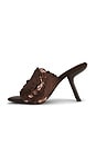 view 5 of 5 BAILAR-SEQ サンダル in Brown Satin Combo