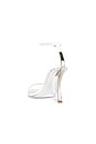 view 3 of 5 Obsession Sandal in White Patent & Silver
