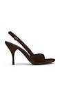 view 1 of 5 Triomphe Sandal in Brown Suede