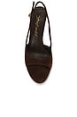view 4 of 5 Triomphe Sandal in Brown Suede