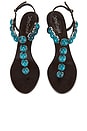 view 4 of 5 Gemstone Sandal in Brown Turquoise