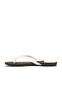view 5 of 5 Kierra Sandal in Ivory & Brown Combo