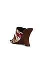 view 3 of 5 Aura Wedge Sandal in Brown Satin Combo