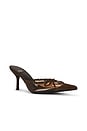 view 2 of 5 Clara Mule Pump in Brown Suede Combo
