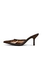 view 5 of 5 Clara Mule Pump in Brown Suede Combo