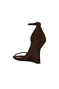 view 3 of 5 Fermi Wedge Sandal in Brown Suede