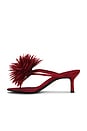view 5 of 5 Firework Sandal in Red Satin