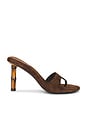 view 1 of 5 Linette Sandal in Espresso Suede