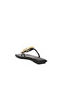 view 3 of 5 Linques 2 Flat Sandal in Black & Gold