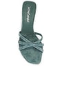 view 4 of 5 Nicoise Sandal in Teal Suede
